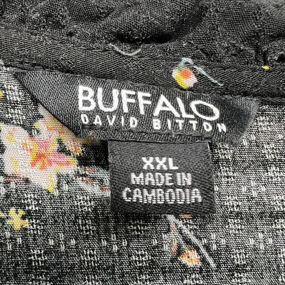 Buffalo Womens Top 2X Floral Cottagecore Gardencore Fairy Relaxed Flowy Mob Wife - Picture 2 of 12